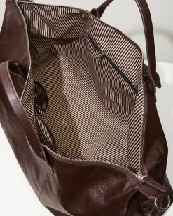 Stanford Brown Leather Duffel Bag