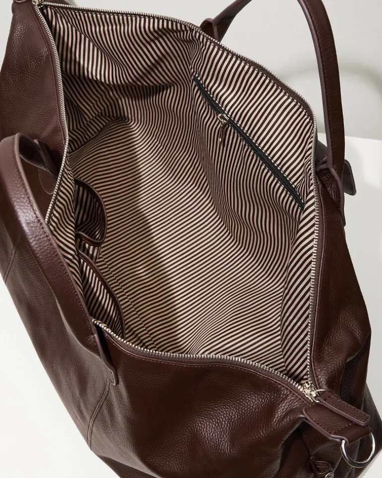 Stanford Brown Leather Duffel Bag