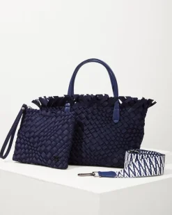 Taunton Fringe Top Small Tote & Wristlet