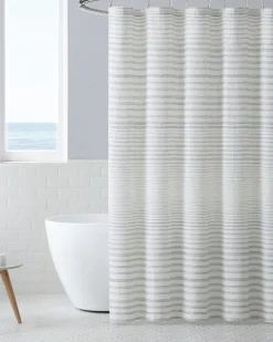 Tidal Stripe Shower Curtain