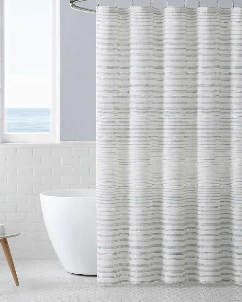 Tidal Stripe Shower Curtain
