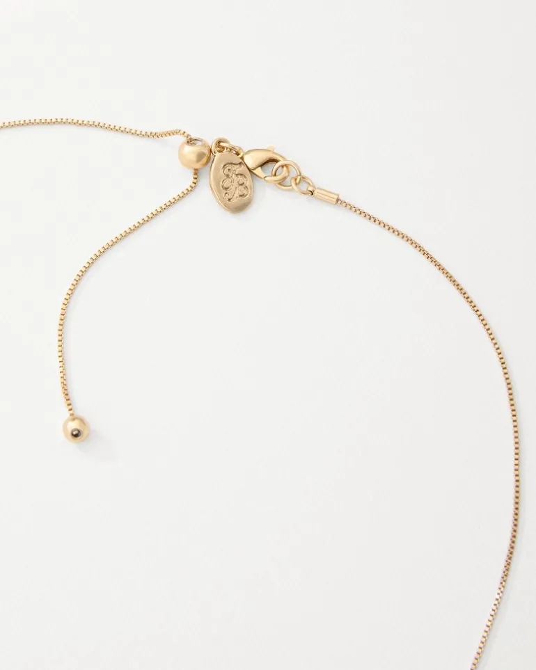 Tidal Treasure Mother of Pearl Disc Pendant Necklace