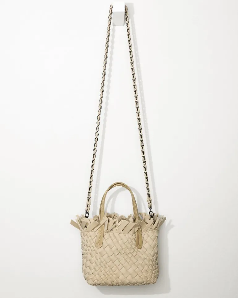 Tiny Mini Fringe Woven Tote