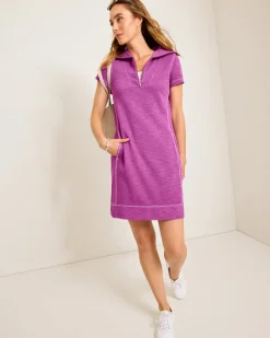 Tobago Bay Half-Zip Collared Dress