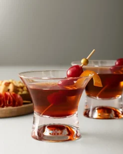 Tommy Bahama Crystal Manhattan Glasses