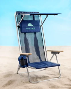 Tommy Bahama Mesh Beach Chair With Shade