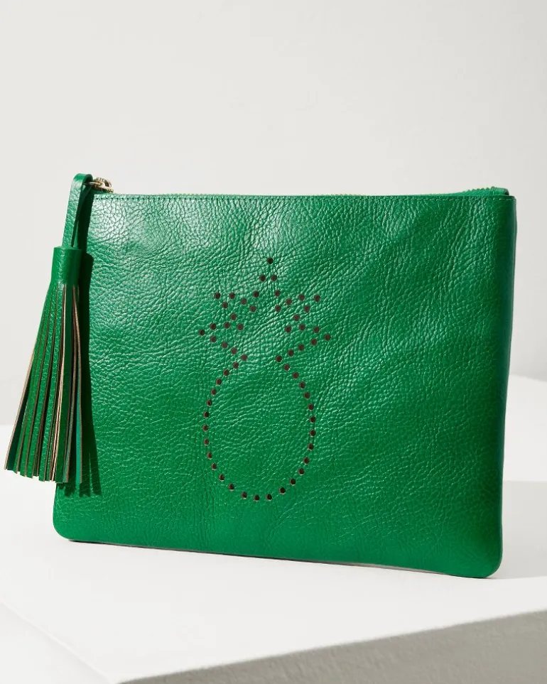 Tommy Bahama Perforated Leather Pouch