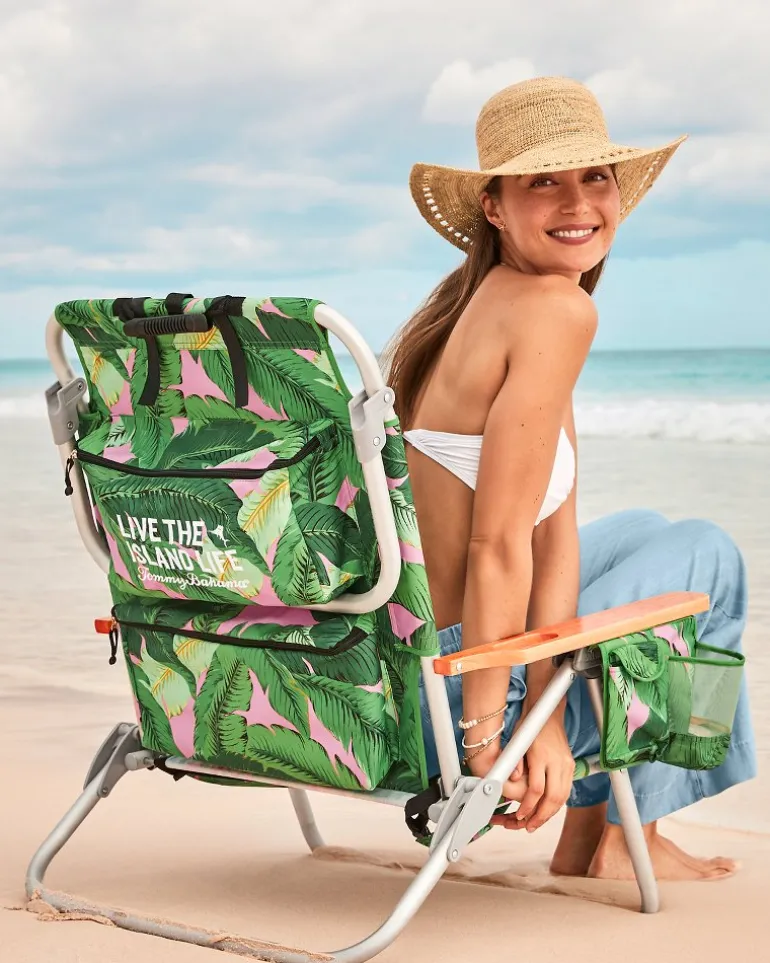 Tommy Bahama Swaying Fronds Deluxe Backpack Beach Chair
