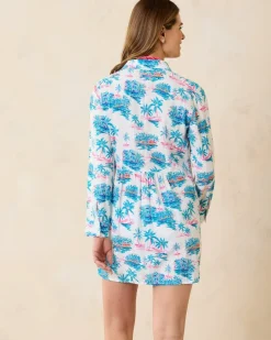 Tropical Oasis Boyfriend Beach Shirt