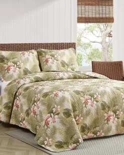 Tropical Orchid 2-Piece Twin Quilt Set