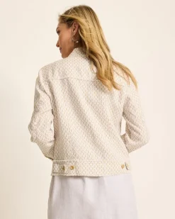 Two Palms Geo Gem Linen Jacket