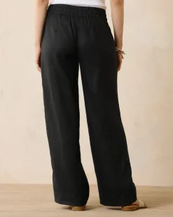 Two Palms High-Rise Linen Easy Pants
