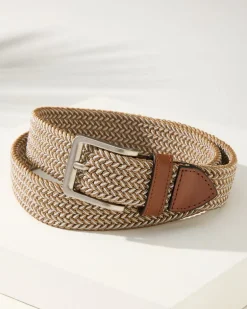 Two-Tone Stretch Webbed Belt