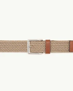 Two-Tone Stretch Webbed Belt