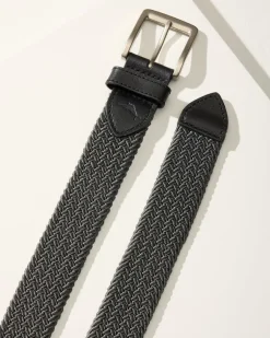 Two-Tone Stretch Webbed Belt
