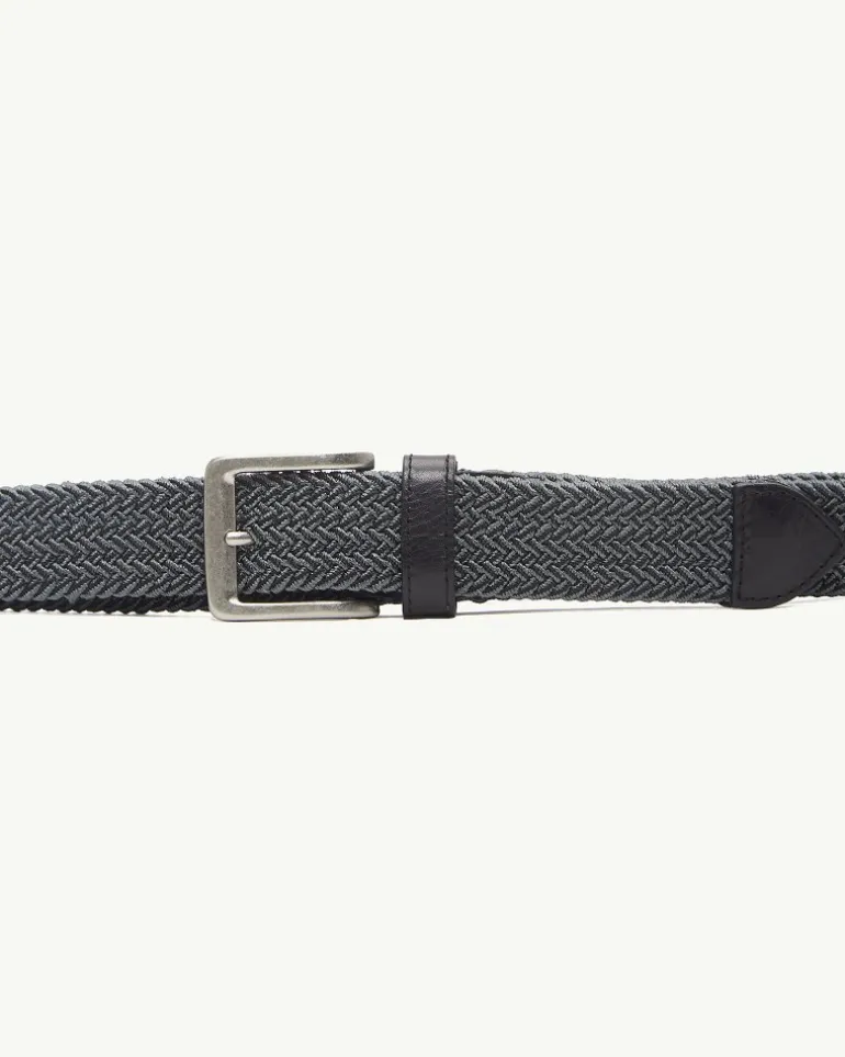 Two-Tone Stretch Webbed Belt
