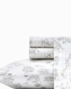 Vintage Map Sheet Set, Queen