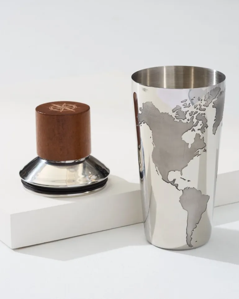Viski® Globe 3-Piece Cocktail Shaker
