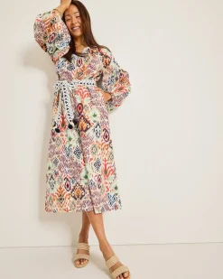 Vista Cove Long-Sleeve Midi Dress
