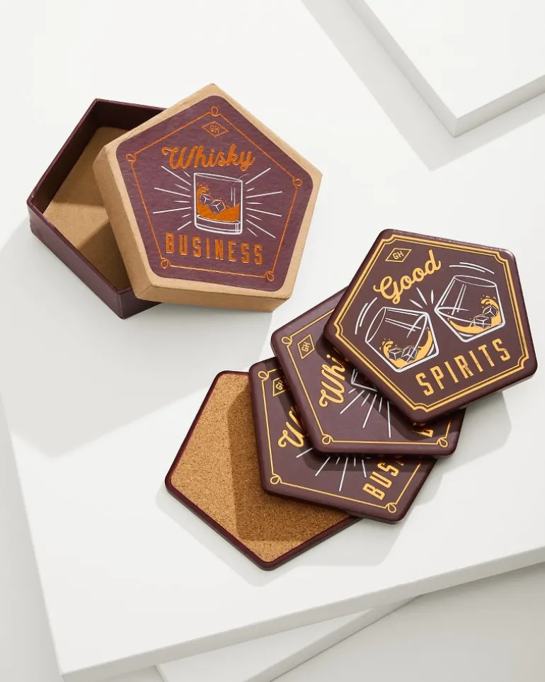 Whisky Business Coasters — Set of 4