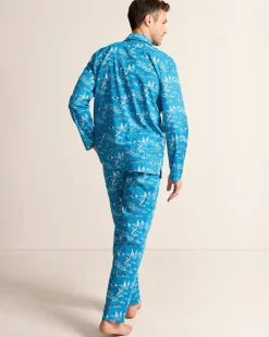 Woven Long Sleeve & Pants Pajama Set